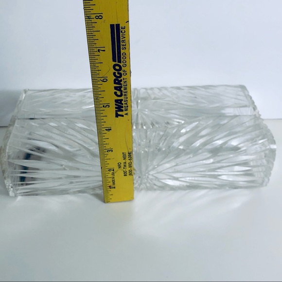 Rare 1950s Wilardy Lucite Tissue Box Clear Cut Carvings Design - Picture 4 of 11